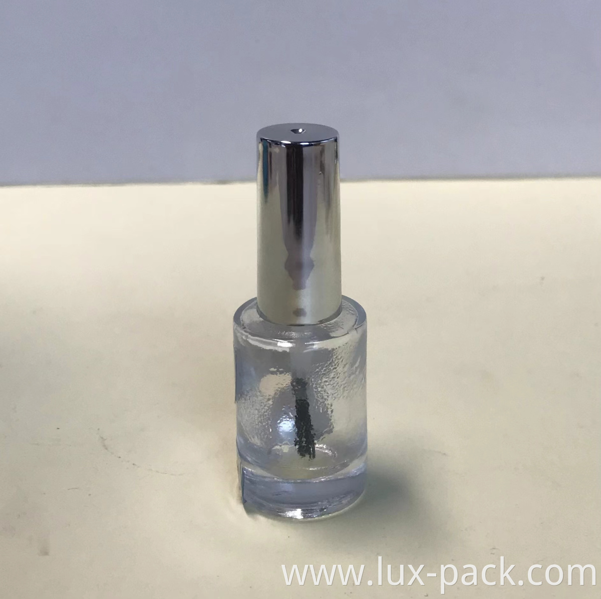 Custom Empty 5ml 10ml 12ml 15ml Transparent Glass Nail Polish Bottle With Cap